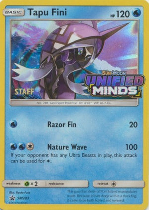 Pokemon TCG - SM Promos - Tapu Fini - SM203 - (Prerelease) [Staff] - SMP SM203