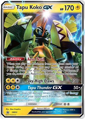 Pokemon TCG - SM Promos - Tapu Koko GX - SM33 - SMP SM33