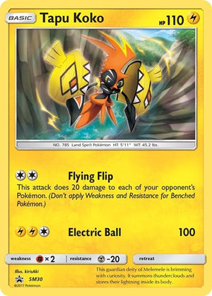 Pokemon TCG - SM Promos - Tapu Koko - SM30 - SMP SM30
