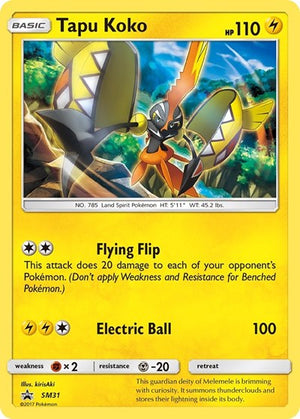 Pokemon TCG - SM Promos - Tapu Koko - SM31 - SMP SM31