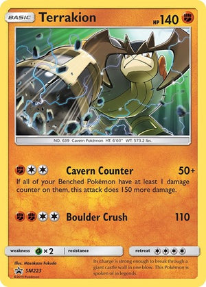 Pokemon TCG - SM Promos - Terrakion - SM223 - SMP SM223