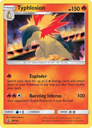 Pokemon TCG - SM Promos - Typhlosion - SM185 - SMP SM185