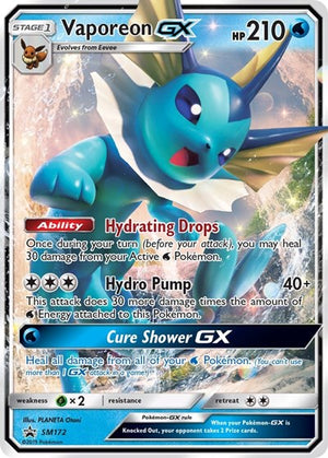 Pokemon TCG - SM Promos - Vaporeon GX - SM172 - SMP SM172
