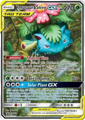 Pokemon TCG - SM Promos - Venusaur & Snivy GX - SM229 - SMP SM229