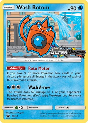 Pokemon TCG - SM Promos - Wash Rotom - SM94 - (Prerelease) - SMP SM94