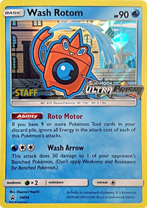 Pokemon TCG - SM Promos - Wash Rotom - SM94 - (Prerelease) [Staff] - SMP SM94