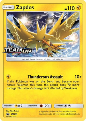 Pokemon TCG - SM Promos - Zapdos - SM159 - (Prerelease) - SMP SM159