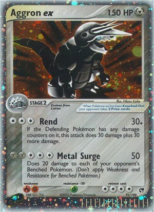 Pokemon TCG - EX Sandstorm - Aggron ex - 95/100 - Holofoil