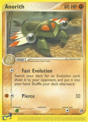 Pokemon TCG - EX Sandstorm - Anorith - 27/100