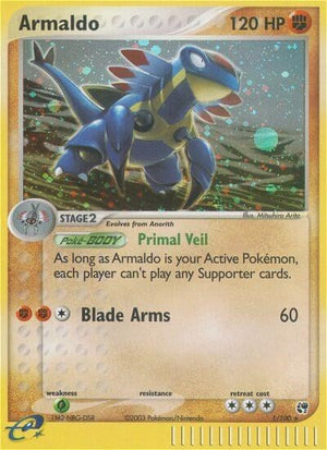 Pokemon TCG - EX Sandstorm - Armaldo - 1/100 - Holofoil