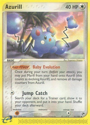 Pokemon TCG - EX Sandstorm - Azurill - 31/100