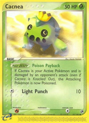 Pokemon TCG - EX Sandstorm - Cacnea - 57/100