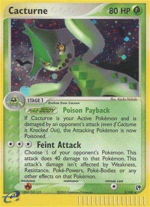 Pokemon TCG - EX Sandstorm - Cacturne - 2/100 - Holofoil