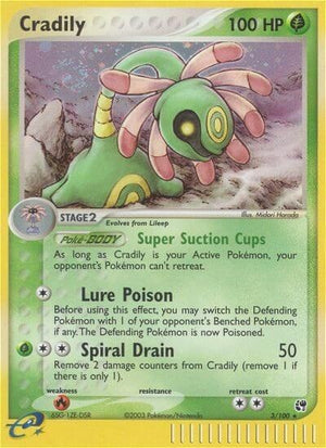Pokemon TCG - EX Sandstorm - Cradily - 3/100 - Holofoil