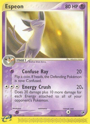 Pokemon TCG - EX Sandstorm - Espeon - 16/100 - Reverse Holofoil