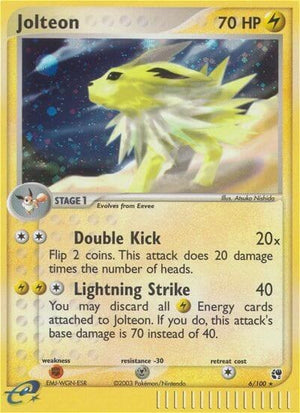Pokemon TCG - EX Sandstorm - Jolteon - 6/100 - Holofoil