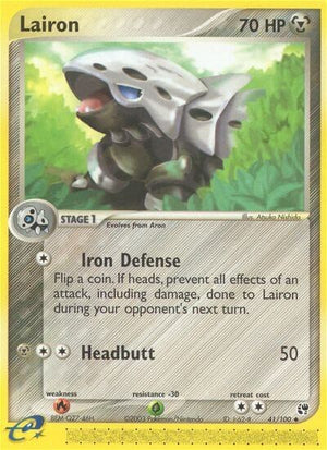 Pokemon TCG - EX Sandstorm - Lairon - 41/100 - Reverse Holofoil