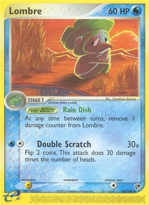 Pokemon TCG - EX Sandstorm - Lombre - 45/100