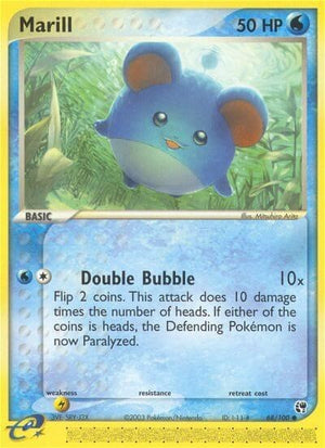 Pokemon TCG - EX Sandstorm - Marill - 68/100
