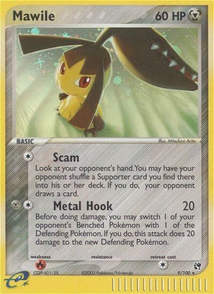 Pokemon TCG - EX Sandstorm - Mawile - 9/100 - Reverse Holofoil
