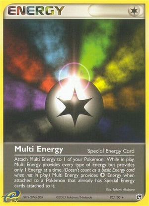 Pokemon TCG - EX Sandstorm - Multi Energy - 93/100 - Reverse Holofoil
