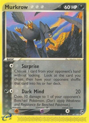Pokemon TCG - EX Sandstorm - Murkrow - 47/100