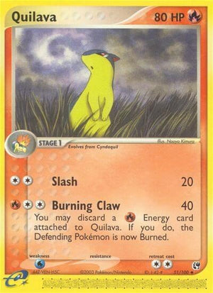 Pokemon TCG - EX Sandstorm - Quilava - 51/100 - Reverse Holofoil