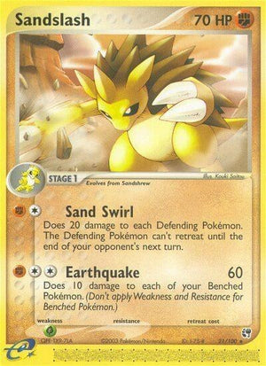 Pokemon TCG - EX Sandstorm - Sandslash - 21/100 - Reverse Holofoil