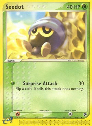 Pokemon TCG - EX Sandstorm - Seedot - 76/100