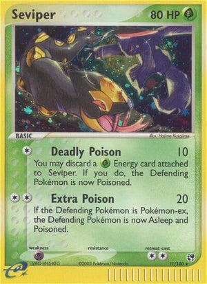 Pokemon TCG - EX Sandstorm - Seviper - 11/100 - Holofoil