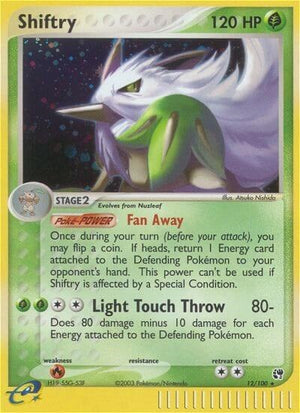 Pokemon TCG - EX Sandstorm - Shiftry - 12/100 - Reverse Holofoil