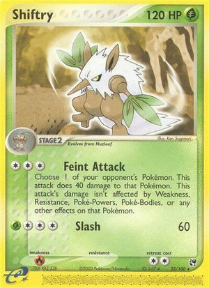 Pokemon TCG - EX Sandstorm - Shiftry - 22/100