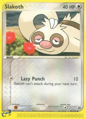 Pokemon TCG - EX Sandstorm - Slakoth - 80/100