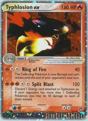 Pokemon TCG - EX Sandstorm - Typhlosion ex - 99/100 - Holofoil