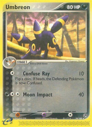 Pokemon TCG - EX Sandstorm - Umbreon - 24/100 - Reverse Holofoil