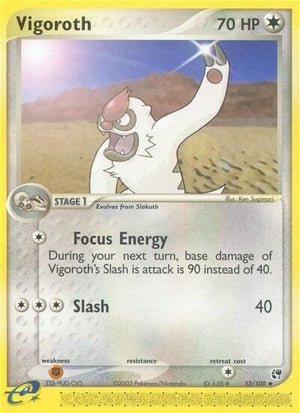 Pokemon TCG - EX Sandstorm - Vigoroth - 52/100