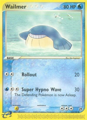 Pokemon TCG - EX Sandstorm - Wailmer - 83/100