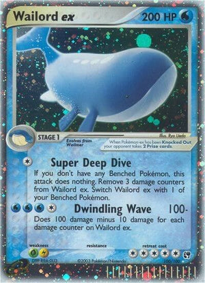 Pokemon TCG - EX Sandstorm - Wailord ex - 100/100 - Holofoil