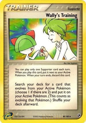 Pokemon TCG - EX Sandstorm - Wally's Training - 89/100