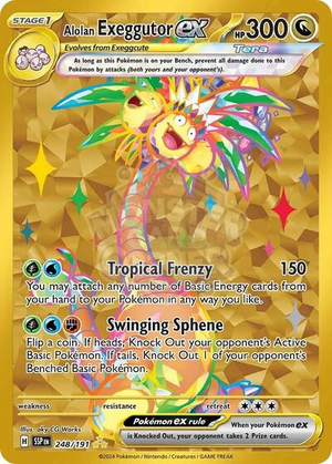 Pokemon TCG - SV08: Surging Sparks - Alolan Exeggutor ex - 248/191 - Holofoil