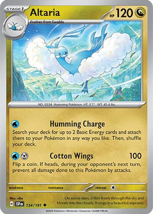 Pokemon TCG - SV08: Surging Sparks - Altaria - 134/191