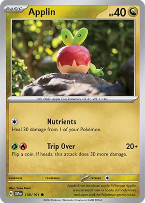 Pokemon TCG - SV08: Surging Sparks - Applin - 138/191