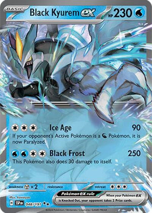 Pokemon TCG - SV08: Surging Sparks - Black Kyurem ex - 048/191 - Holofoil