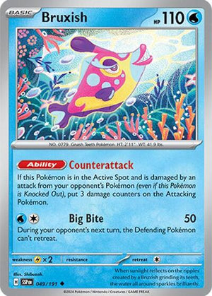 Pokemon TCG - SV08: Surging Sparks - Bruxish - 049/191