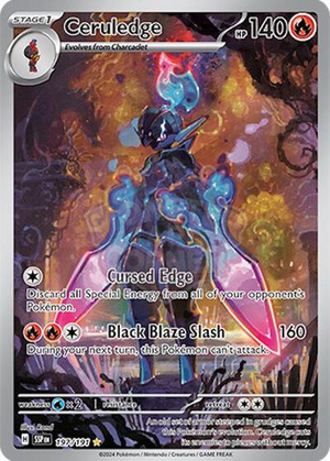 Pokemon TCG - SV08: Surging Sparks - Ceruledge - 197/191 - Holofoil