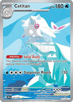 Pokemon TCG - SV08: Surging Sparks - Cetitan - 201/191 - Holofoil