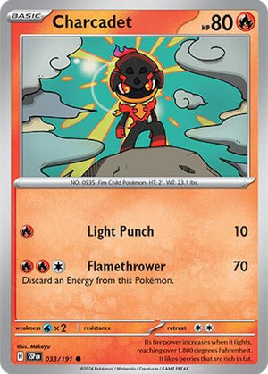 Pokemon TCG - SV08: Surging Sparks - Charcadet - 033/191