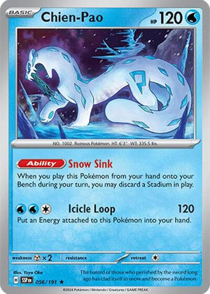 Pokemon TCG - SV08: Surging Sparks - Chien-Pao - 056/191 - Reverse Holofoil