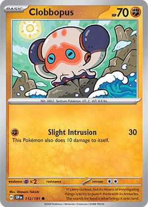 Pokemon TCG - SV08: Surging Sparks - Clobbopus - 112/191