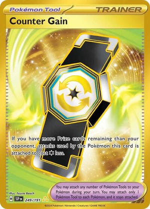 Pokemon TCG - SV08: Surging Sparks - Counter Gain - 249/191 - Holofoil